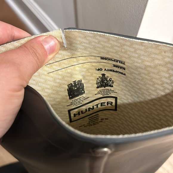 Gray hunter wedge boot, never worn. US 7, UK 5, EU 38 - Picture 4 of 4